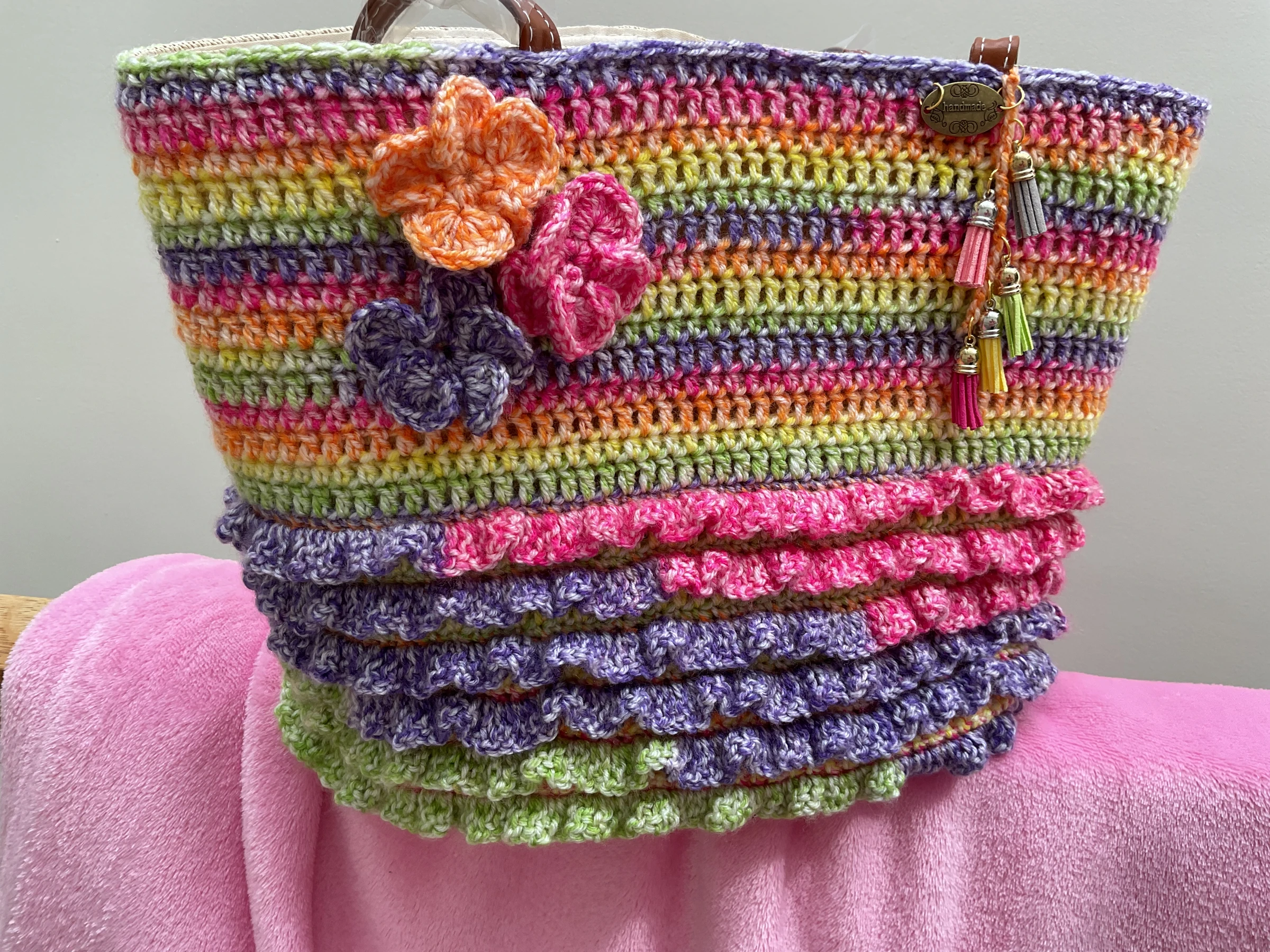 Basket/Bag Roesjes. Made By Anne. SALE! – photo 2